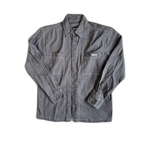 DR Essentials Men's M Button Up Shirt Cotton Spandex Stretch Performance Casual